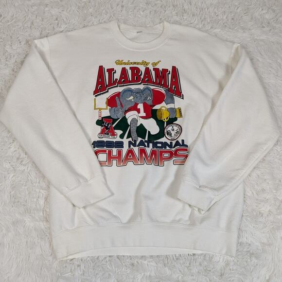 Vintage 1992 University of Alabama National Champs Sweatshirt Unisex L - Picture 9 of 9